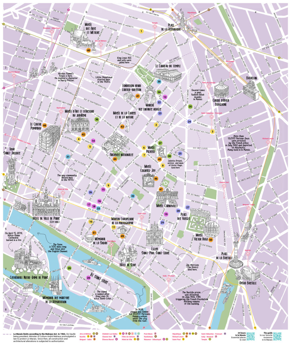 Plan du Marais Mood 2024-2025 - Le Marais Mood